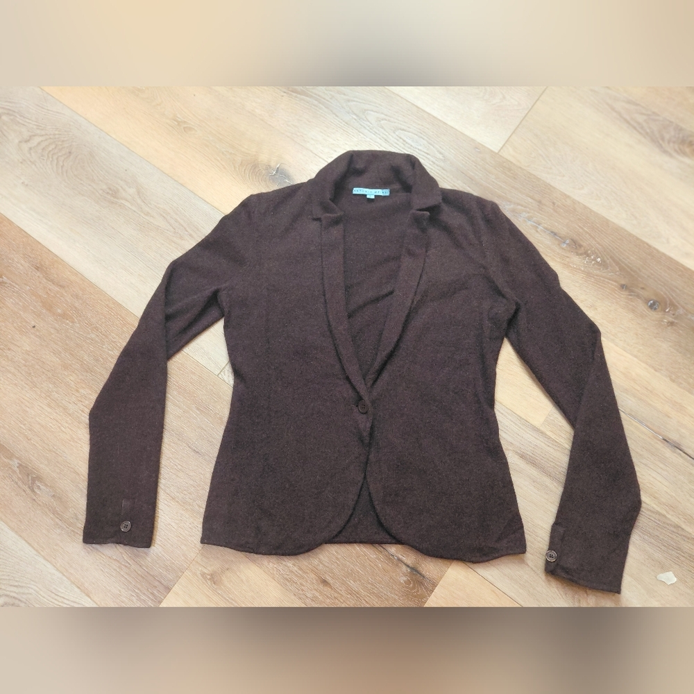 ANTONIO MELANI Brown Cardigan Sweater 100% Cashmere - Picture 1 of 12